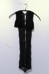 RUI hollow knitted half skirt RSS23KN13 ONYX black